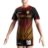 Penjualan terlaris kaus tim olahraga sublimasi kaus Rugby Mode Pria kaus pendek dan T Shirt Set