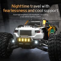 Voiture RC tout-terrain électrique 2,4 GHz à l'échelle 1/10, modèle Dune Buggy, avec lumières