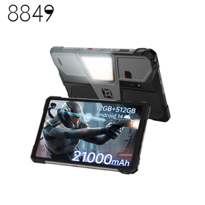 แท็บเล็ตพีซี Android 14 ขนาด 10.95 นิ้ว G99 สำหรับธุรกิจแบบพกพา ความจุ 12+512GB แท็บเล็ตที่ทนทาน แบตเตอรี่ 21000mAh รุ่น 8849 Unihertz Tank Pad E - Product Image 1