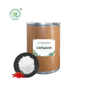 Proveedor de extracto de oleorresina de Capsicum de planta natural HL-100%, 1Kg, polvo de capsaicina blanco a granel 98% puro a la venta | CAS 404