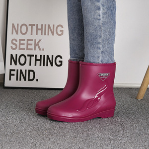 Nuevas <span class=keywords><strong>Botas</strong></span> <span class=keywords><strong>de</strong></span> <span class=keywords><strong>Lluvia</strong></span> Impermeables para Mujer Adulta, <span class=keywords><strong>de</strong></span> Caña Corta y Mediana, Cálidas y Antideslizantes para Lavado <span class=keywords><strong>de</strong></span> Autos, Cocina, Zapatos <span class=keywords><strong>de</strong></span> Goma para Agua, para Personas Mayores - Product Image 3