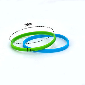 Bandas elásticas de silicona para el cabello de 5 mm de grosor, multicolor, para mujer, accesorio de joyería para uso casual. - Product Image 2