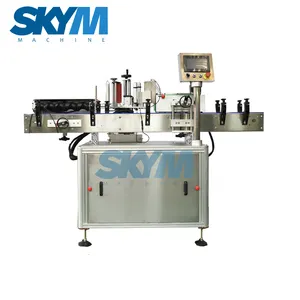 Automatic Stickers Flat Bottle Double Sided Labeling Machine For Square Bottles for Liquid Filling Machine Line