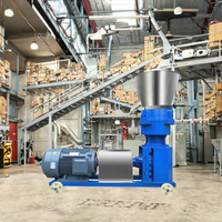 Nouvelle machine à granulés d'aliments électriques haute productivité 220V pour l'élevage, utilisation agricole, construction en acier allié, 500kg/h