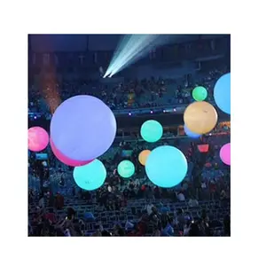 批发2m直径巨型发光二极管氦气球/夜总会充气照明气球婚礼派对装饰