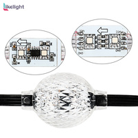 Lámpara de Bola de Cristal 3D con Píxeles Programables 360 °   Cortina de Luces LED RGB a Prueba de Agua para Discotecas, Iluminación Decorativa Mágica de Píxeles