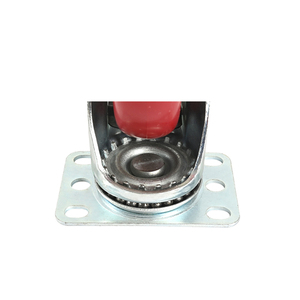 Hochwertige mittelschwere PU-feste Universal rad möbel Hoch leistungs wagen Langlebige Rad rollen aus <span class=keywords><strong>China</strong></span>-Gummi Stahl Eisen - Product Image 6