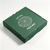 Vente en gros de boîtes à pizza en carton ondulé, logo personnalisé, 9, 10, 12, 14, 16 pouces, boîtes à pizza, boîtes à en-cas, boîtes à aliments frits, emballages pour pizzas