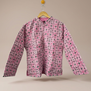 Best Selling Handblock Printed Autumn Winter Breathable PU Shell Silk Lining Cotton <b>Quilted</b> Handmade Floral <b>Jacket</b> Available for - Product Image 3