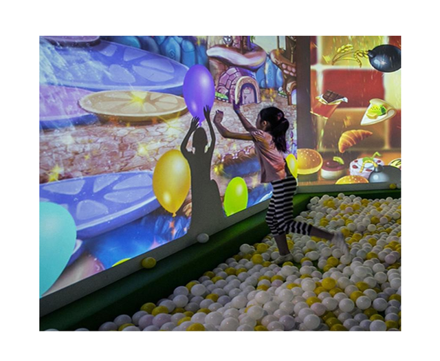 120fps Laser Touch Sensor Children Indoor Game Interactive Projection Interactive Wall Smash Magic Wall Ball Projector