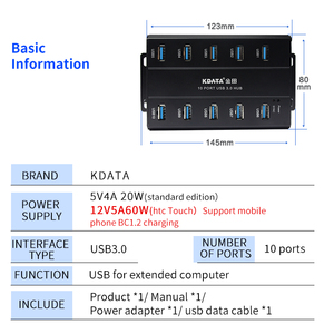 Station d'accueil multiport <span class=keywords><strong>Hub</strong></span> Type-C de haute qualité avec adaptateur de charge 4K USB3.0 SDTF USB-C PD 10ports USB C Hubs - Product Image 5