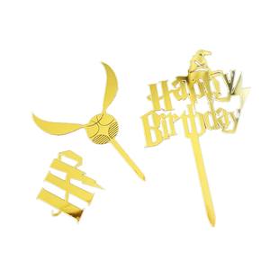 Ins Happy Birthday Acrylic <strong>Cake</strong> <strong>Decoration</strong> Set Boy Birthday Party Supplies - Product Image 5