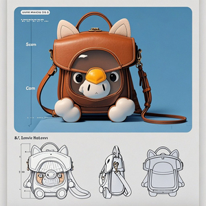 Itabag พิมพ์ลายตามสั่งชัดเจนลายสัตว์ออกแบบได้ตามต้องการสำหรับถุงผ้าที่มีขาแทรกทำจากโพลีเอสเตอร์วัสดุซับในประเทศจีน - Product Image 4