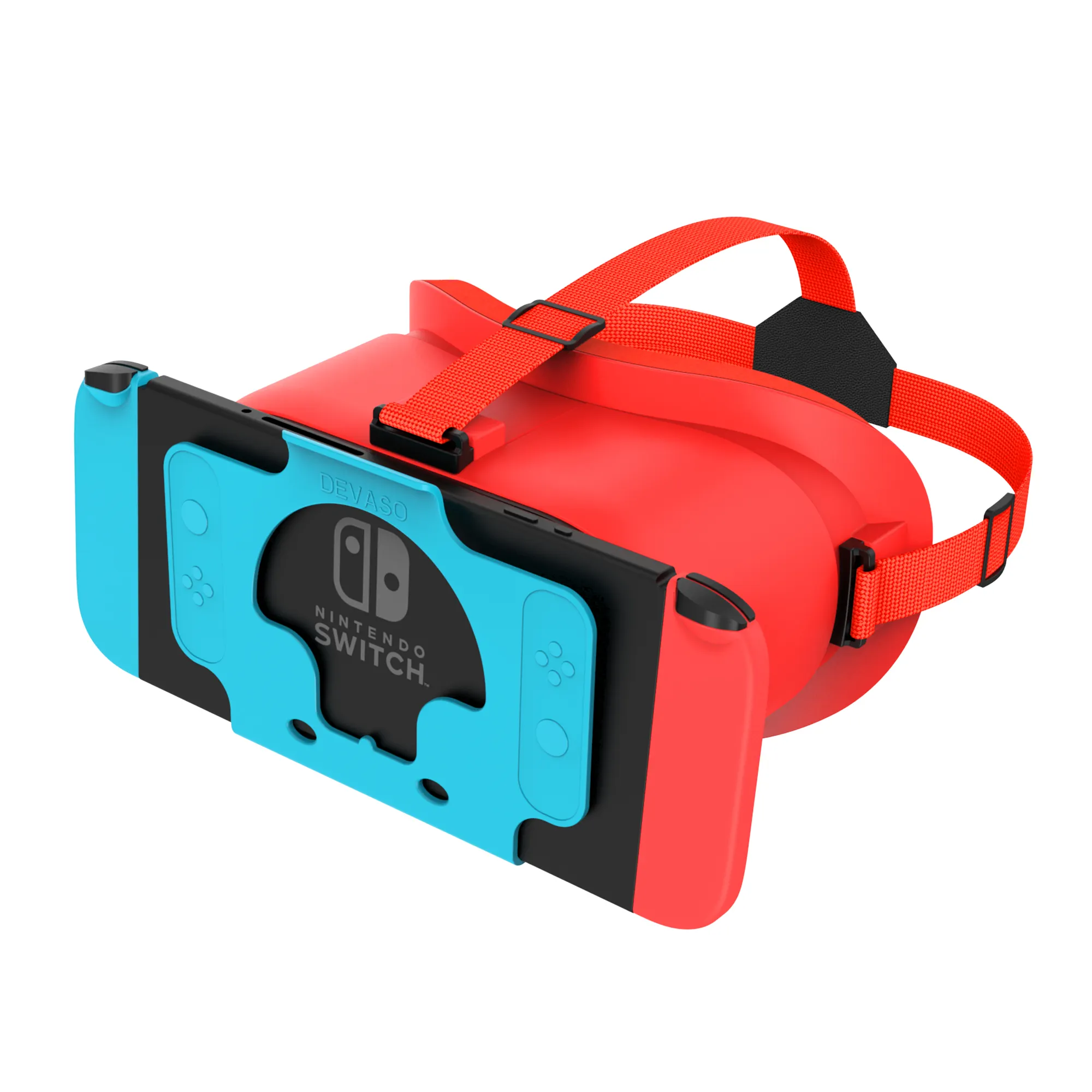 DEVASO VR ชุดหูฟัง 3D HD เลนส์ขนาดใหญ่แว่นตาสําหรับสวิตช์ Nintendo/สวิทช์ OLED เกมคอนโซลอุปกรณ์เสริม