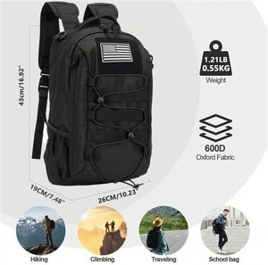 Mochila Táctica de Poliéster de 12L, Impermeable, para Exteriores, con Sistema MOLLE, Compacta, para Senderismo y Camping - Product Image 3
