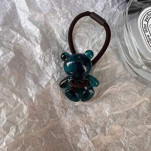 <span class=keywords><strong>Guanchen</strong></span> lindo Oso de plástico arco flor banda elástica lazos para el cabello cuerda goma para mujeres niñas Cola de Caballo titular - Product Image 3