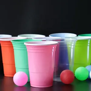 12 14 16OZ 22oz plastic cups for personalization plastic cup printing plastic party beerpong game sealable cups