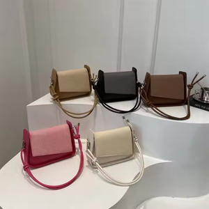 Casual Solid Color 2025 New <b>Patchwork</b> Design Single-shoulder Crossbody Hand-held Small square <b>Bag</b> for Women - Product Image 1