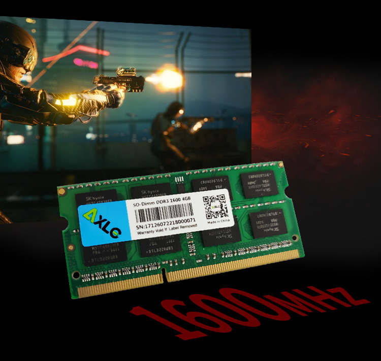 Axle 4GB DDR3 1600MHz Laptop Ram Frequency Axle 4GB DDR3 1600MHz Laptop Ram Frequency