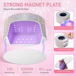 UV LED Nail <b>Lamp</b> 48W Nail Dryer With 4 Timer Settings and LCD Display Professional UV <b>Lamp</b> for Manicure Nail Tools - Product Image 2