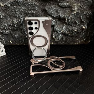 Custodia per telefono di lusso premium di tendenza in lega magnetica trasparente con dissipazione del calore e anti-shock per <span class=keywords><strong>Samsung</strong></span> S26 Ultra S25 Ultra - Product Image 2