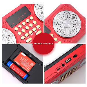 Portable Factory FM AM Radio BT <b>Speaker</b> MP3 Player <b>USB</b> TF Card Slot Dual <b>Speaker</b> Digital Display Rechargeable Outdoor Home Audio - Product Image 5