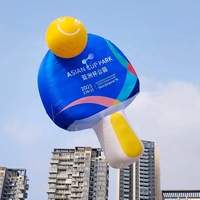 Offre Spéciale événements publicité gonflable raquette de Tennis de Table ballon sport personnalisé gonflable Pickleball ballon défilé