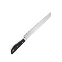 Couteau à pain de cuisine, aiguiseur de 4.5 pouces 3Cr14 en acier inoxydable avec manche en abs