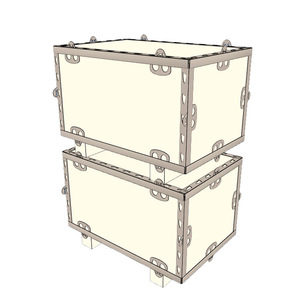 New Tianhe <b>Wooden</b> <b>Crate</b> Plywood Customizable Size With Hinges And Buckles For Logistics Packaging - Product Image 3
