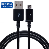Kabel Micro USB 3.0 Ramah Lingkungan Pengisian Cepat 1M-2M untuk Printer Android Ponsel dengan Konduktor Tembaga Murni Jaket TPE/PVC