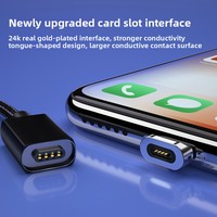 Câble de charge magnétique 3-en-1 tressé avec charge rapide et transfert de données pour téléphones mobiles - Vente en gros usine