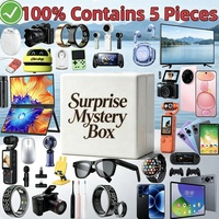 Boîte Mystère Cadeau Surprise de 5 Pièces – Console de Jeu Aléatoire, Lunettes VR, Possibilité de Gagner des Prix Technologiques – Idéal pour les Fêtes et les Amateurs de Technologie