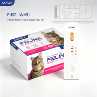 Schnelltest-Kit zur Blutgruppenbestimmung bei Katzen, System AB, Veterinär-Transfusionsanwendung, Blutgruppen-Testkit