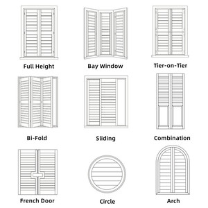Sẵn Sàng Vận Chuyển Chớp Cửa Chớp Cửa Sổ Bằng Pvc Quốc Tế, Cửa Chớp Trồng Cây - Product Image 5