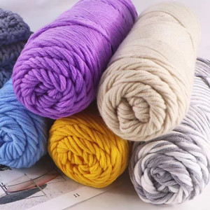 Fábrica al por mayor muestras gratis varios colores 8ply hilo acrílico de lana pura 8 hebras bufanda sombrero hilo de tejer - Product Image 4