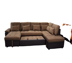 Bán Hot da Hiện Đại Đồ nội thất SET Sofa giường màu nâu sẫm - Product Image 1