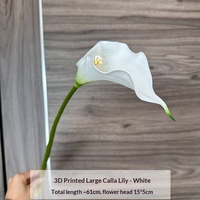 Bunga Calla Lily Buatan EVA Cetak Berkualitas Tinggi untuk Dekorasi Rumah & Pernikahan, Rangkaian Bunga Lembut