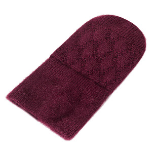 Women's Knitted Wool Hat Warm Pearl Embellished Ski Cap For Winter Outdoor Activities Middle Aged Elderly Ladies - Product Image 5