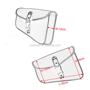 Motorefit 2X Sacoches latérales rétro en cuir PU pour <span class=keywords><strong>moto</strong></span> Harley Sportster <span class=keywords><strong>XL</strong></span> 883 Hugger Sportster - Product Image 6