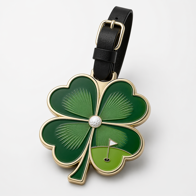 Manufacturer Wholesale Custom Soft Hard Enamel Metal Four Clover Bag Tag Golf Club Sport Bag Tags