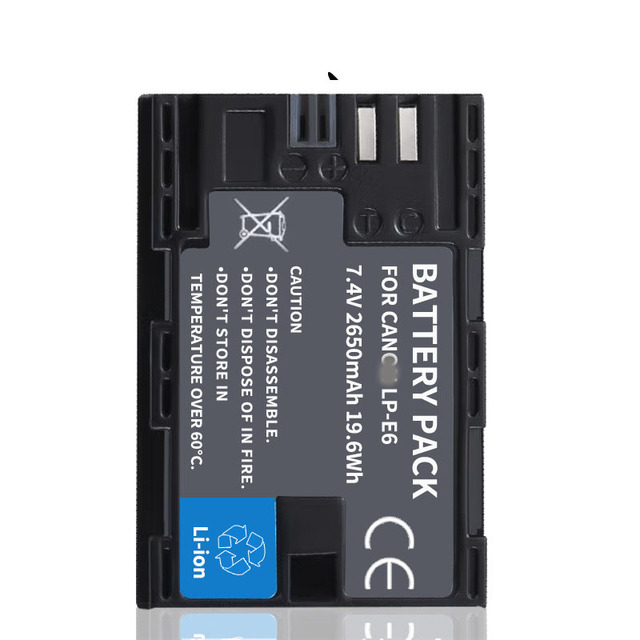 Replacement for canon Camera LP-E6N Digital Rechargeable Li-ion Battery Pack 7.4v 2650mAh Camera Battery LP-E6