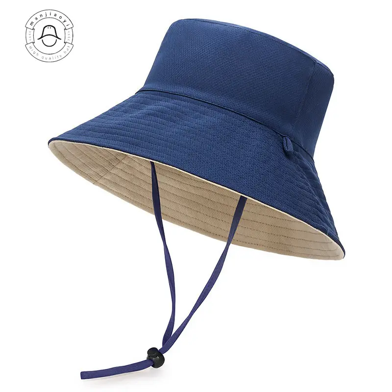Primavera estate cappello pescatore coulisse cappelli a secchiello per esterni salite da viaggio parasole impermeabili pieghevoli cappellini Casual portatili