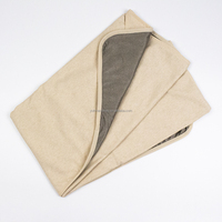 Couverture anti-ondes électromagnétiques 100% fibre d'argent avec couche de coton, protection Faraday RF pour le sommeil