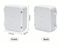 Boîte de dissimulation pour connecteur vidéo en plastique, support de câble d'alimentation, boîte de dissimulation carrée, boîte de rangement pour alimentation de caméra, accessoire de sécurité