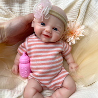 Boneka Bayi Baru Lahir 12 inci Figurine Silikon Reborn 30cm Buatan Tangan Teman Bermain Balita