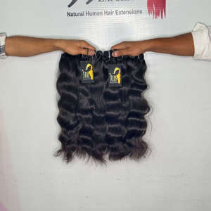 Extensiones de Cabello Liso Natural Indio al por Mayor, Proveedores de Cabello Humano Natural Liso y Rizado de Templo Indio - Product Image 1