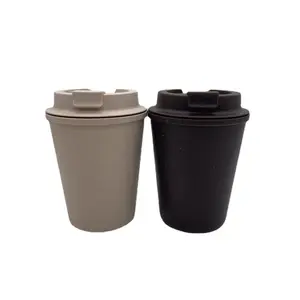 Copos de café reutilizáveis de aço inoxidável de paredes duplas caneca de café reciclável com isolamento para viagem acompanham