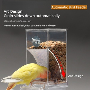USMILEPET Hot Selling Plastic High Quality Eco-Friendly Automatic Acrylic <strong>Bird</strong> Parrot <strong>Cage</strong> Accessories <strong>Bird</strong> <strong>Feeders</strong> - Product Image 2