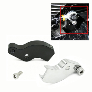 Soporte de cambio auxiliar neutral M8 para motocicleta Harley Touring Softail 2017+ Adaptador de transferencia de marcha neutral de motor en negro cromado. - Product Image 4
