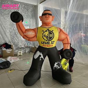 Custom <strong>Giant</strong> Inflatable Muscle Man Mascot, <strong>Bodybuilder</strong> Prop, Fitness Figures Balloon - Product Image 1